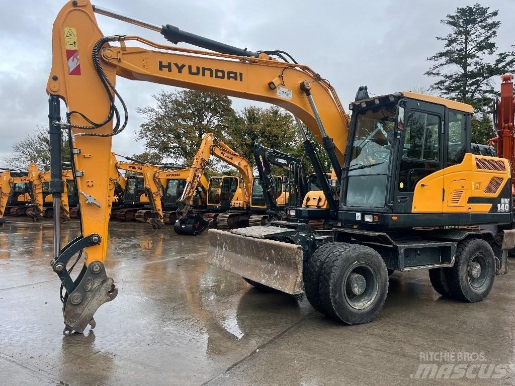 Hyundai HW140 Lastik tekerli ekskavatörler