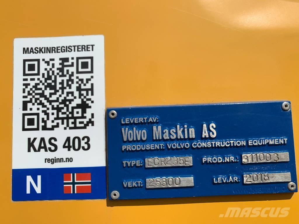 Volvo ECR235EL Paletli ekskavatörler