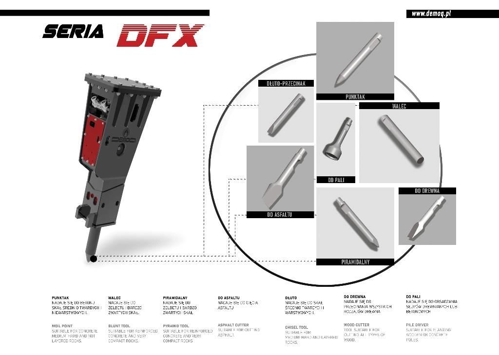  DEMOQ DFX4200 Hidrolik kırıcılar
