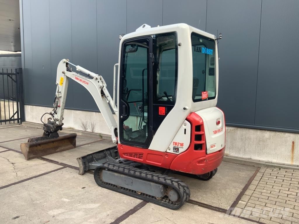Takeuchi TB 216 Mini ekskavatörler, 7 tona dek