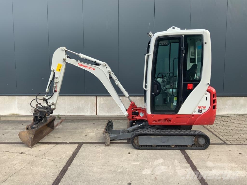 Takeuchi TB 216 Mini ekskavatörler, 7 tona dek