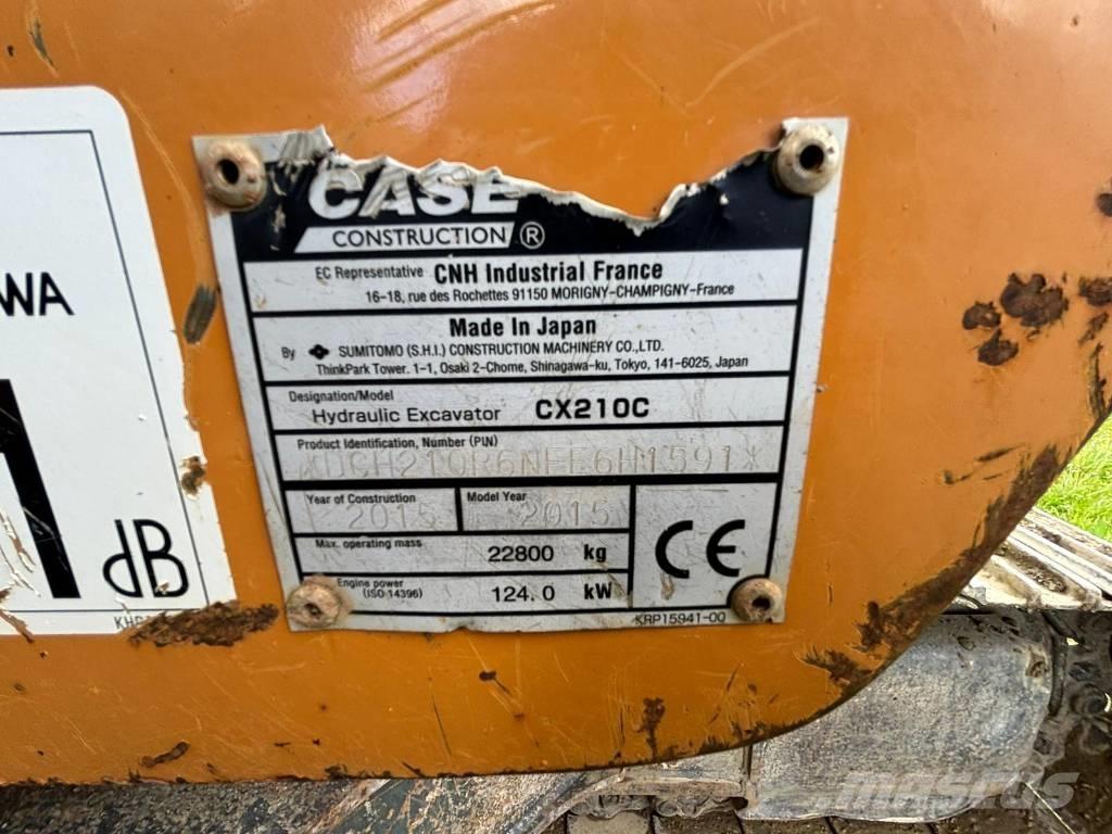 CASE CX 210 C Paletli ekskavatörler
