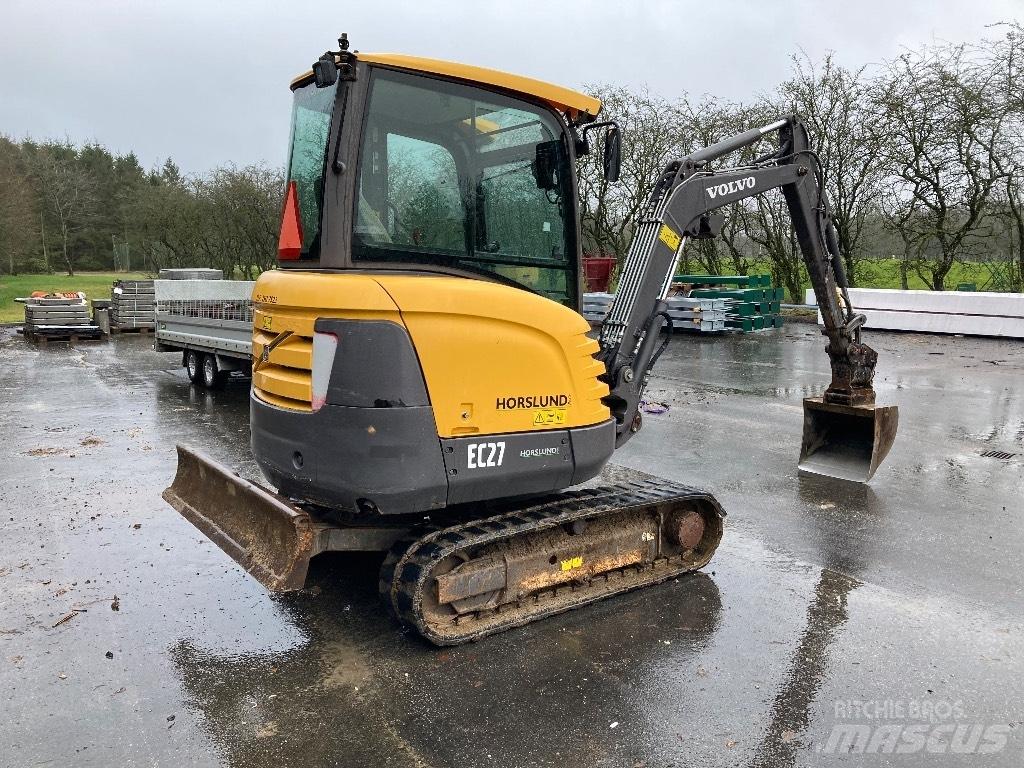 Volvo Ec27 Mini ekskavatörler, 7 tona dek