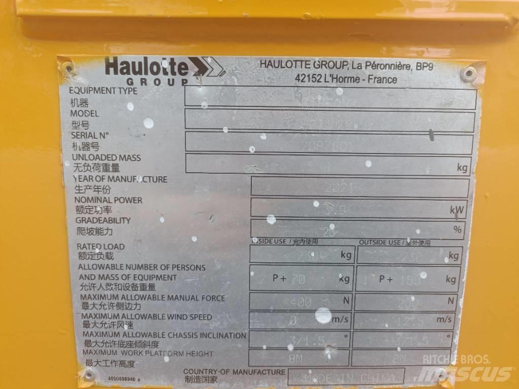 Haulotte OPTIMUM 8 Makasli platformlar