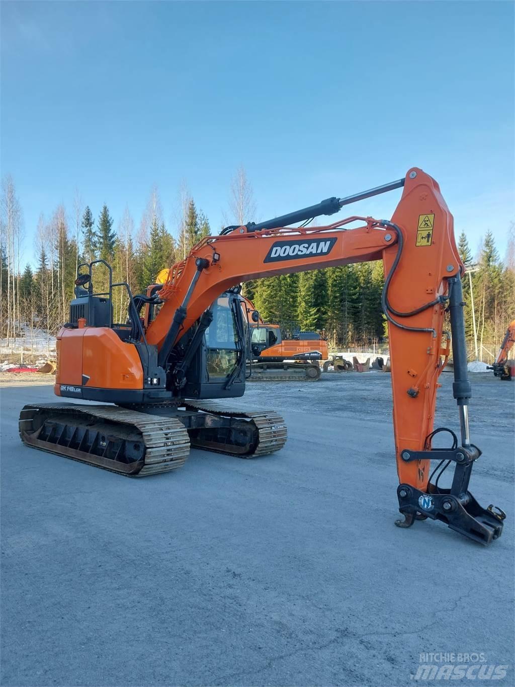 Doosan DX 140LCR 7 Paletli ekskavatörler