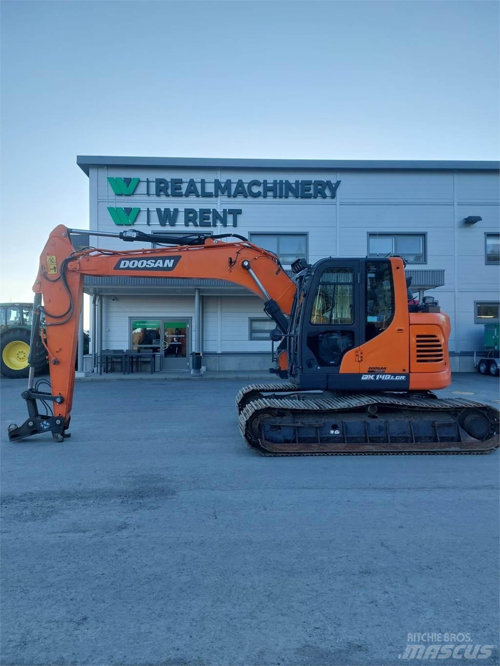 Doosan DX 140LCR 7 Paletli ekskavatörler