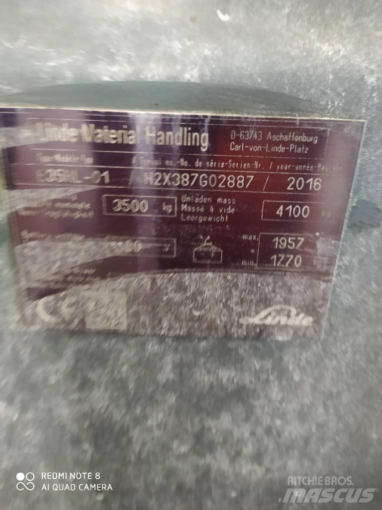 Linde E 35 HL Elektrikli forkliftler
