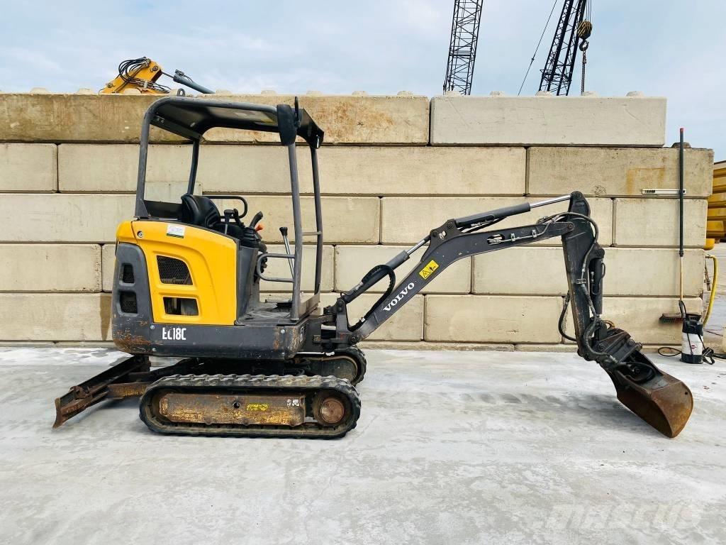 Volvo EC 18 C Mini ekskavatörler, 7 tona dek