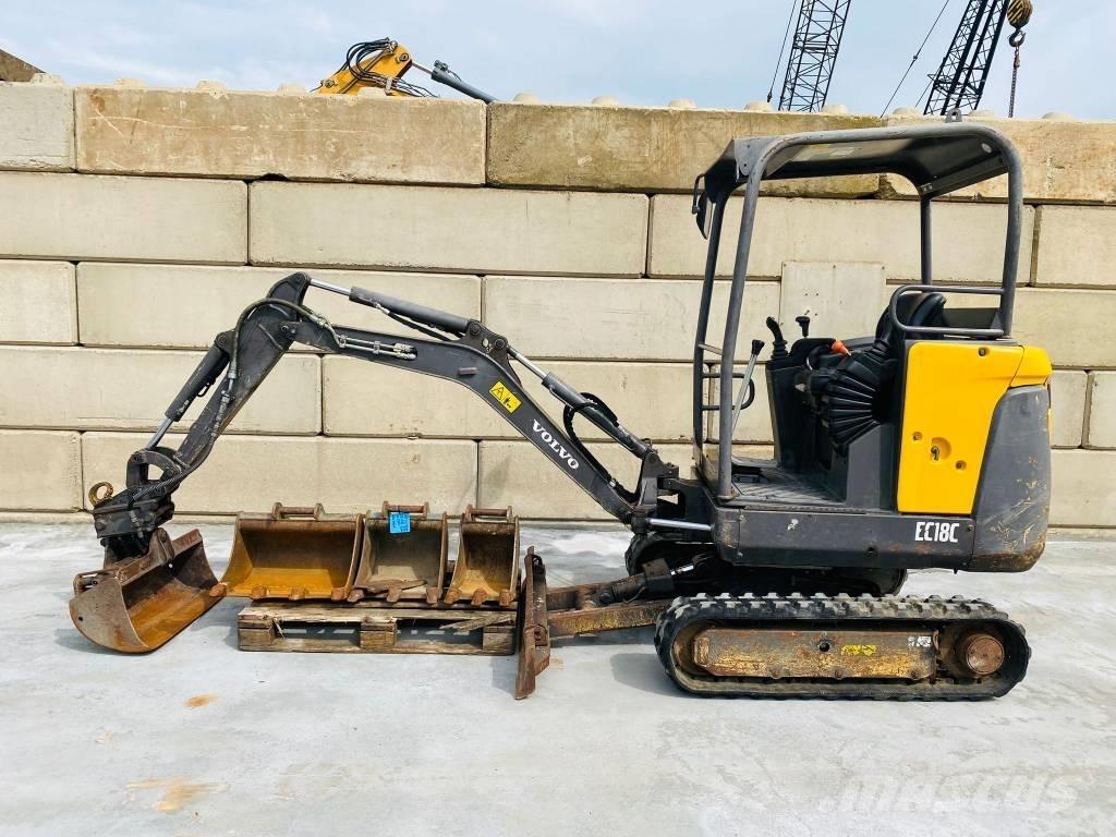 Volvo EC 18 C Mini ekskavatörler, 7 tona dek