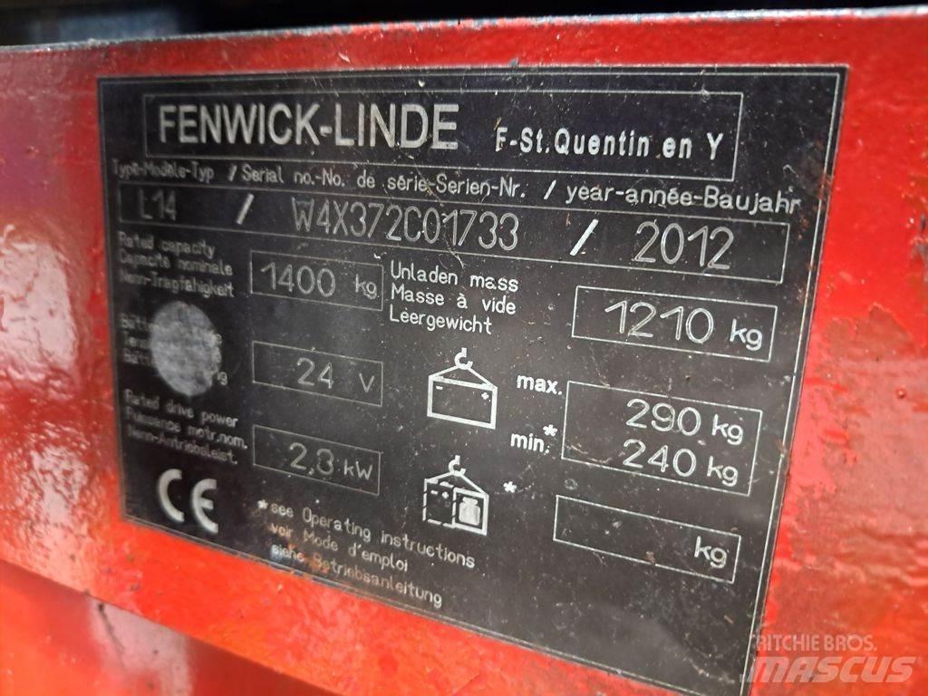 Linde L14 Yaya kumandali istif makinasi