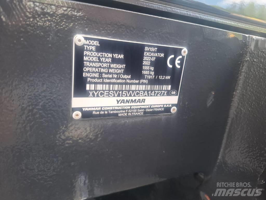 Yanmar SV 15 VT Mini ekskavatörler, 7 tona dek