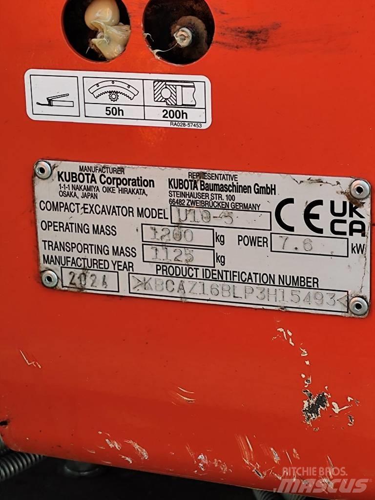 Kubota U 10 Mini ekskavatörler, 7 tona dek