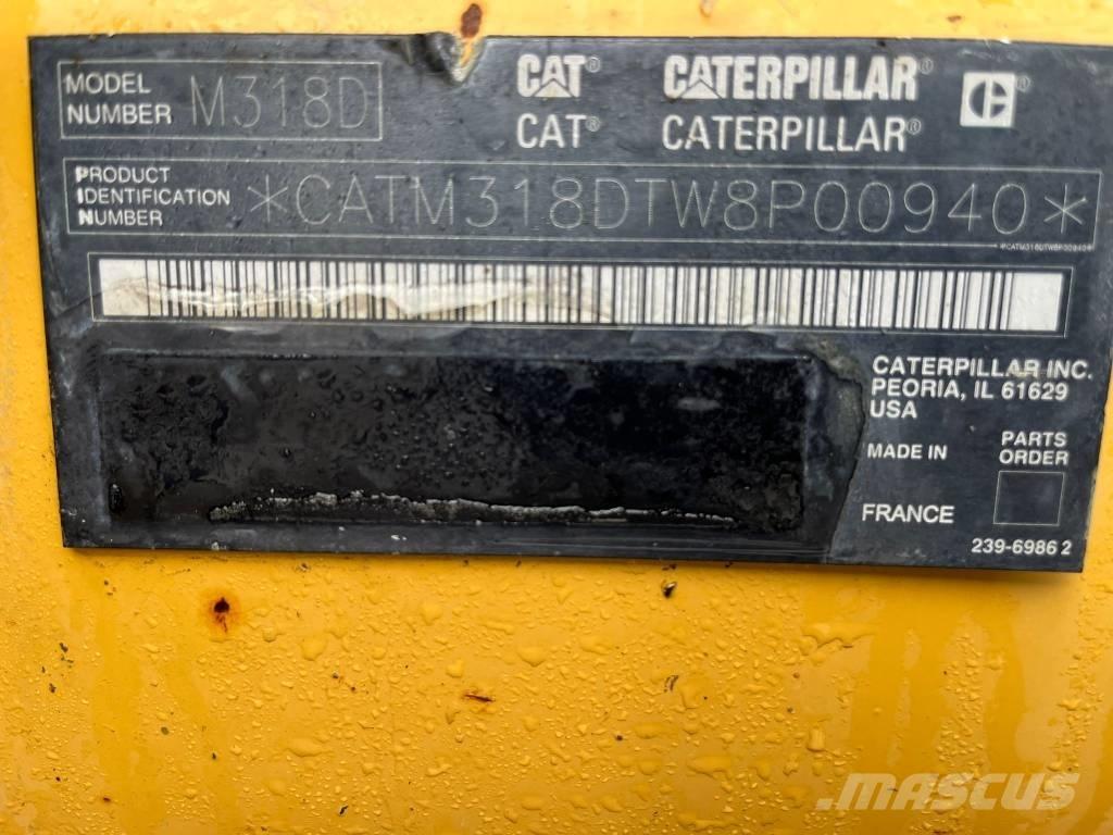 CAT M 318 D Lastik tekerli ekskavatörler