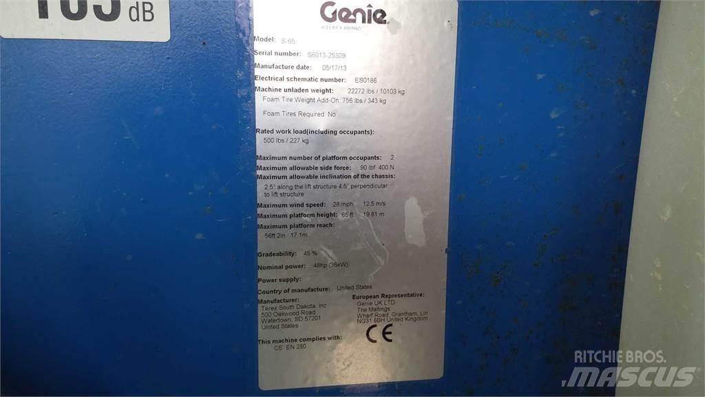 Genie S65 Teleskopik personel platformları