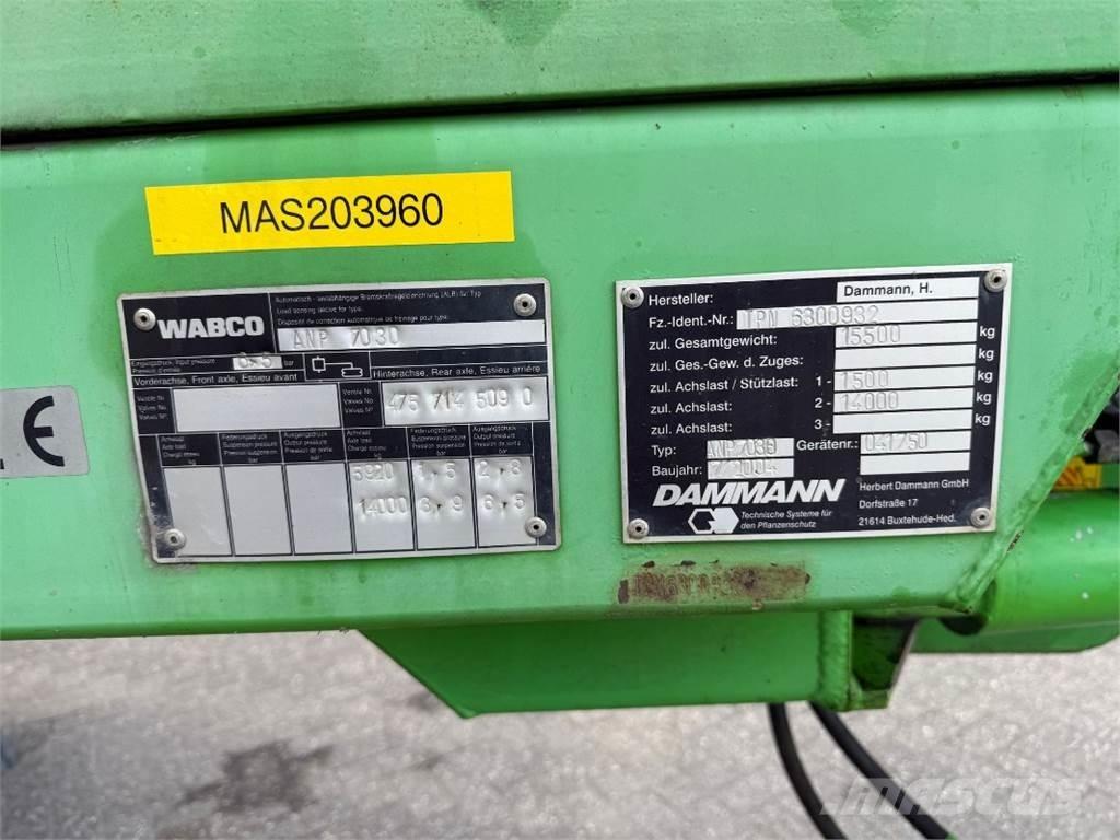 Dammann ANP 7030 Çekilir pülverizatörler