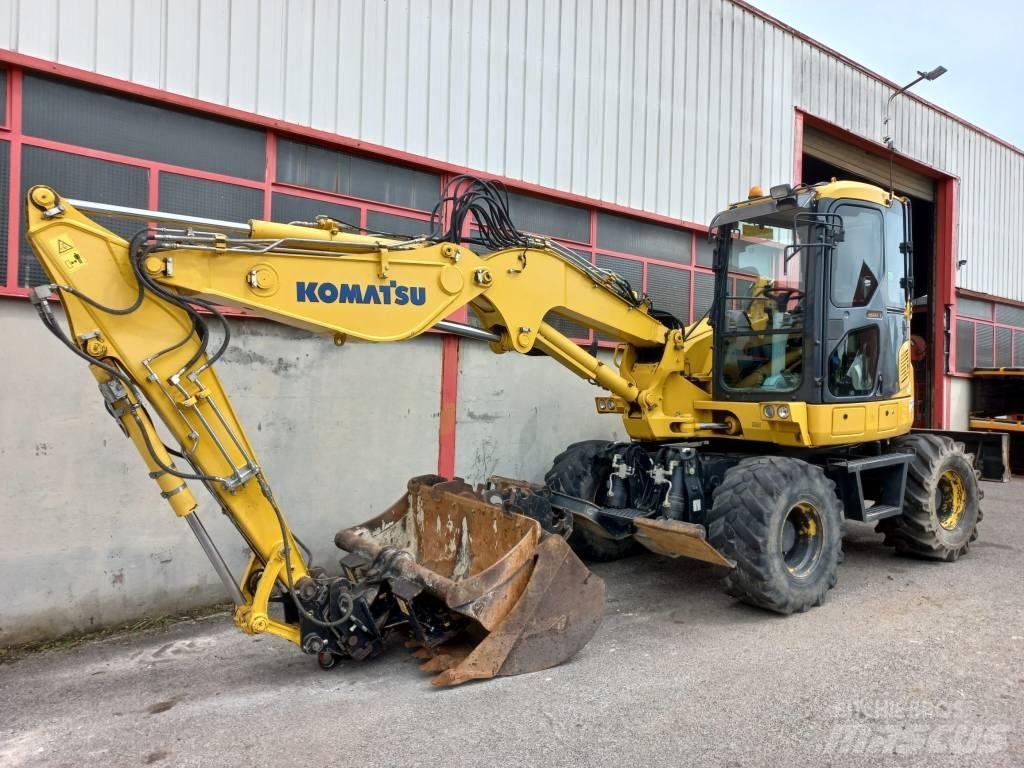Komatsu PW 98 MR Lastik tekerli ekskavatörler