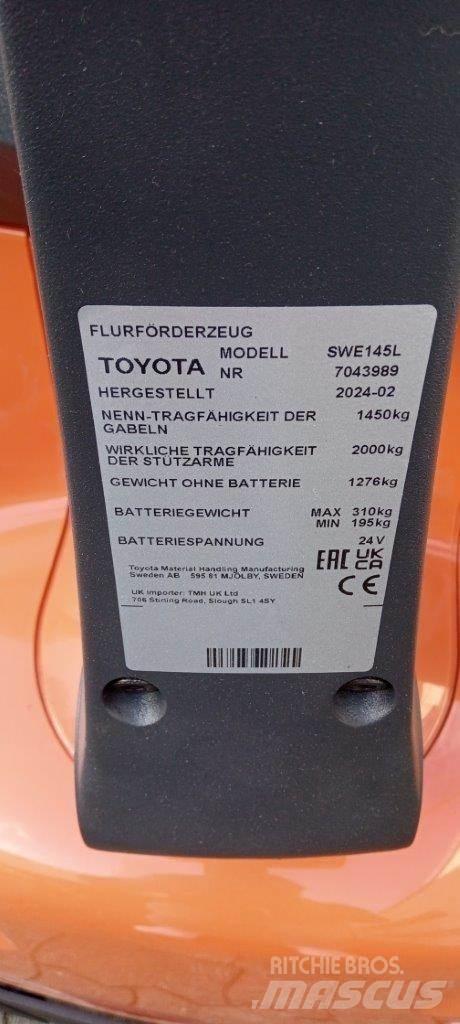 Toyota BT SWE145L Yaya kumandali istif makinasi