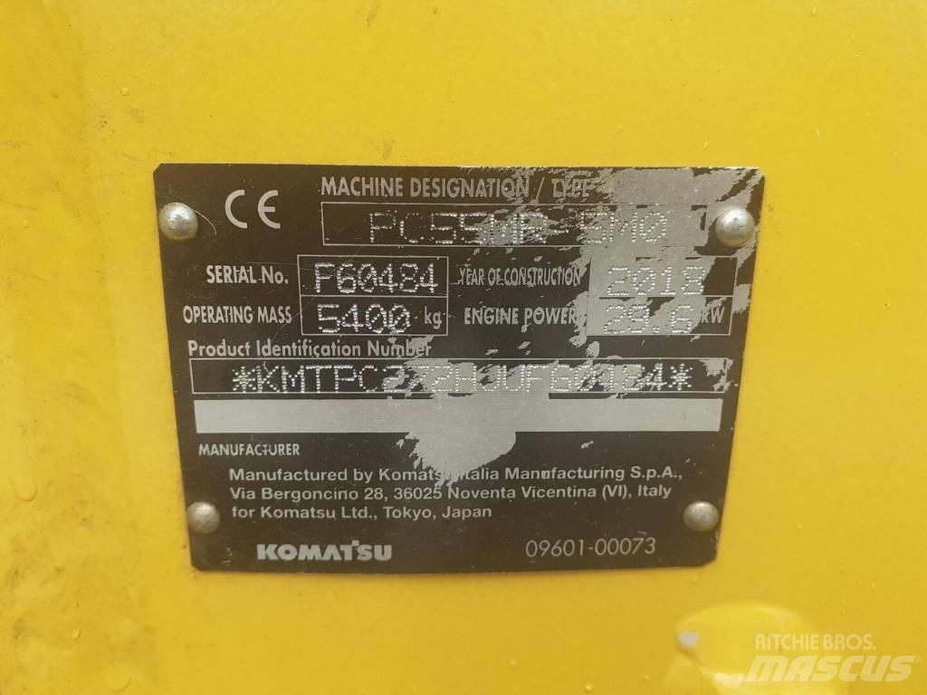 Komatsu PC 55 MR-5 Paletli ekskavatörler
