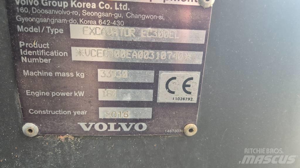 Volvo EC300EL Paletli ekskavatörler