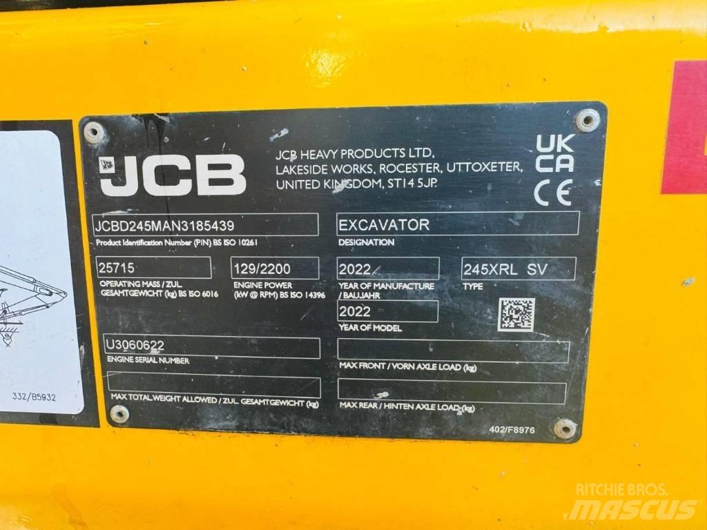 JCB 245 XR Paletli ekskavatörler