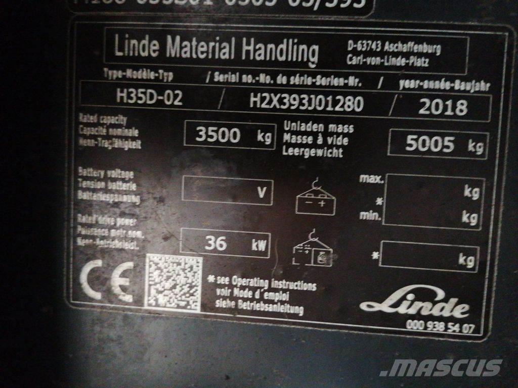 Linde H35D-02 Dizel forkliftler