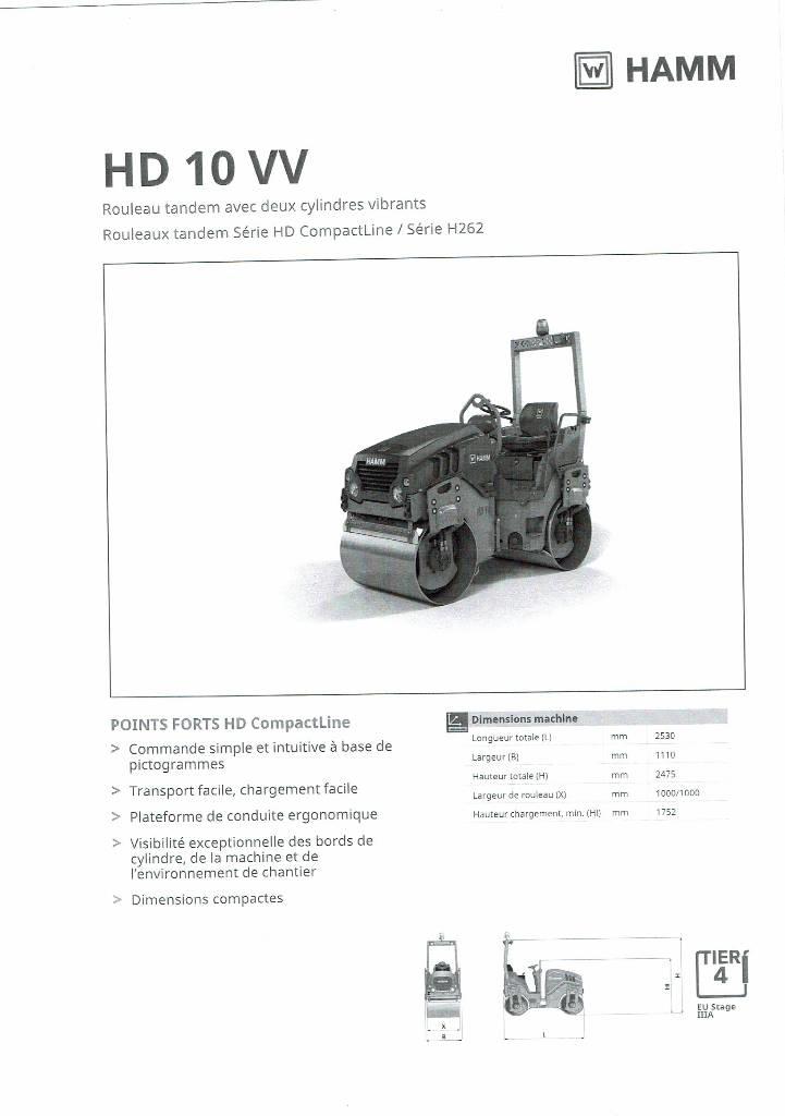 Hamm HD 10 VV Çift tamburlu silindirler