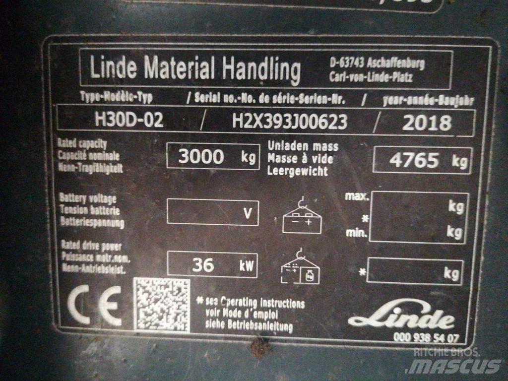 Linde H30D-02 Dizel forkliftler