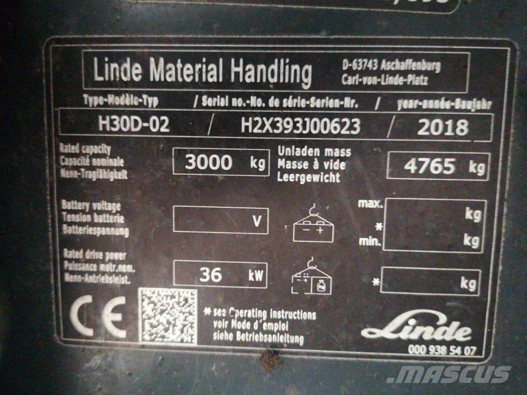 Linde H30D-02 Dizel forkliftler
