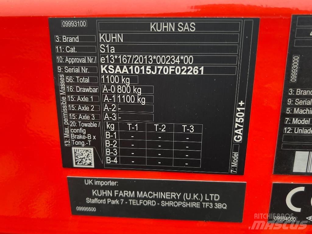 Kuhn GA 7501 Kombine tirmiklar