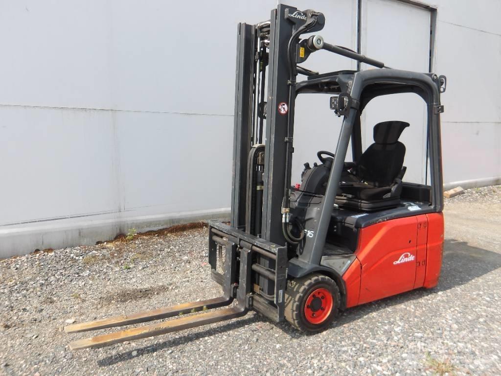 Linde E 16 Elektrikli forkliftler