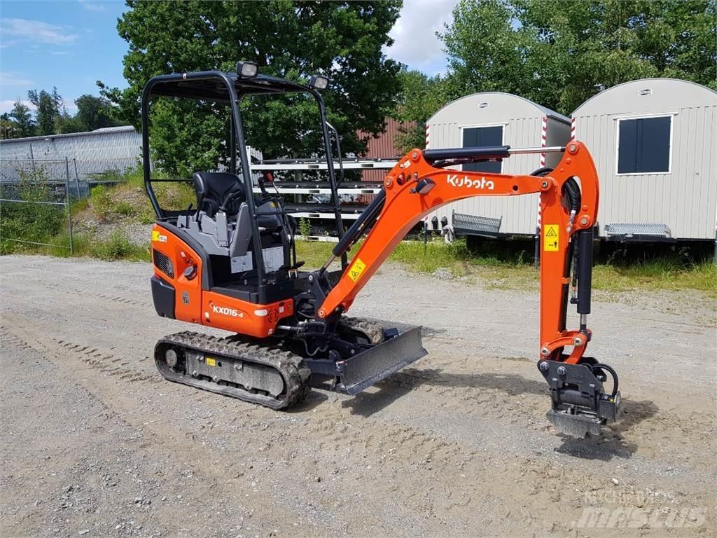 Kubota KX016-4 Mini ekskavatörler, 7 tona dek