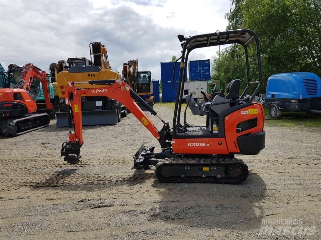Kubota KX016-4 Mini ekskavatörler, 7 tona dek