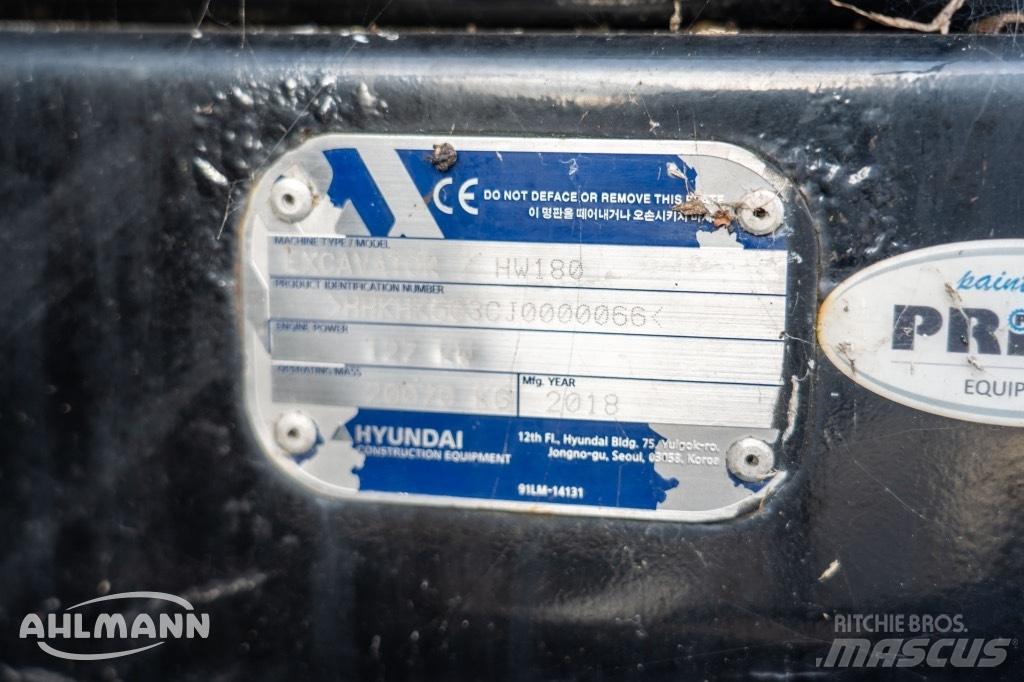 Hyundai HW 180 Lastik tekerli ekskavatörler