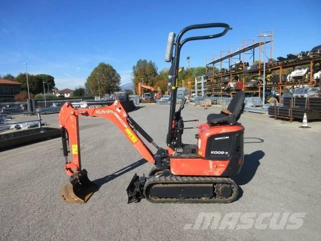 Kubota K 008-5 Mini ekskavatörler, 7 tona dek
