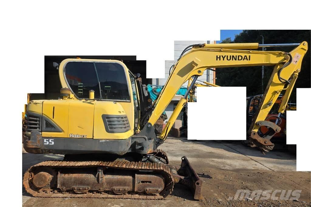 Hyundai Robex 55 Mini ekskavatörler, 7 tona dek