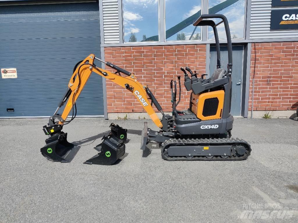 CASE CX 14 D Mini ekskavatörler, 7 tona dek