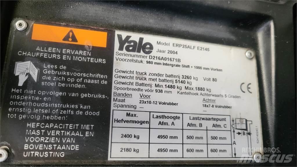 Yale ERP25ALF Elektrikli forkliftler