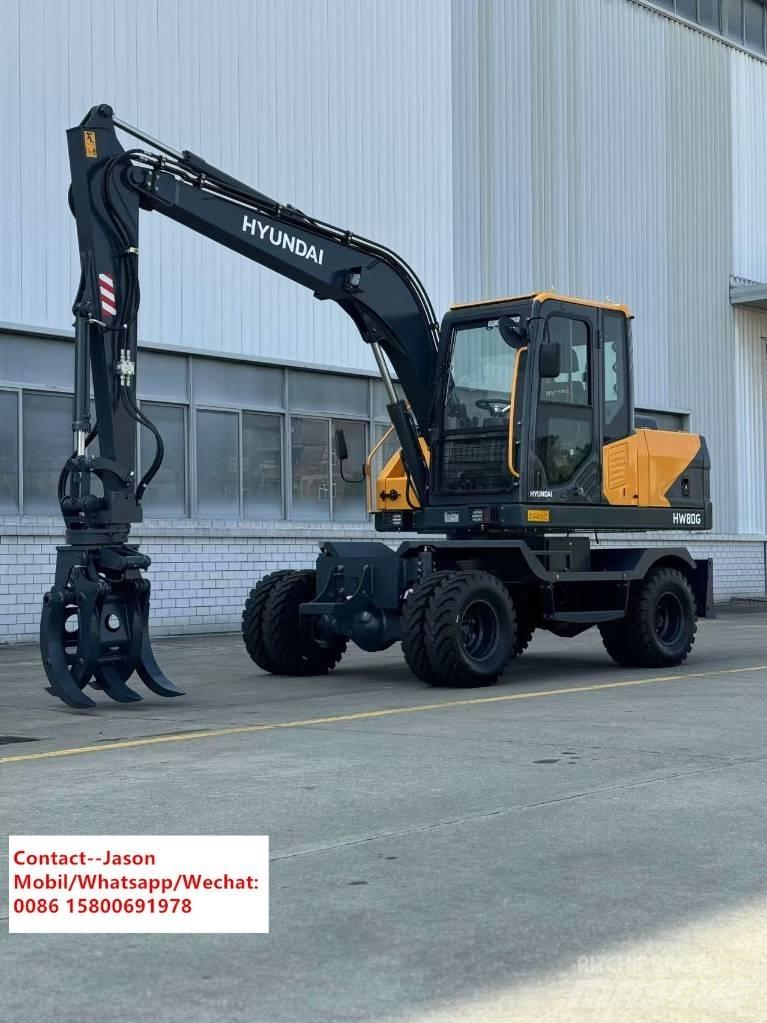 Hyundai HW80 Lastik tekerli ekskavatörler