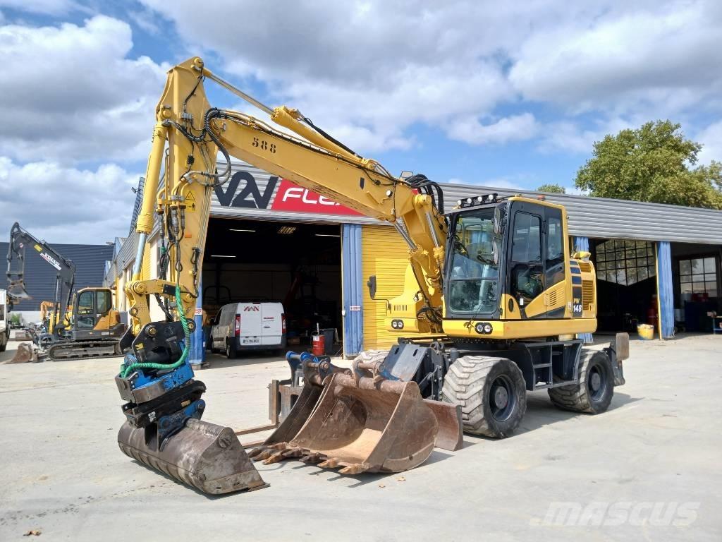 Komatsu PW 148-11 Lastik tekerli ekskavatörler