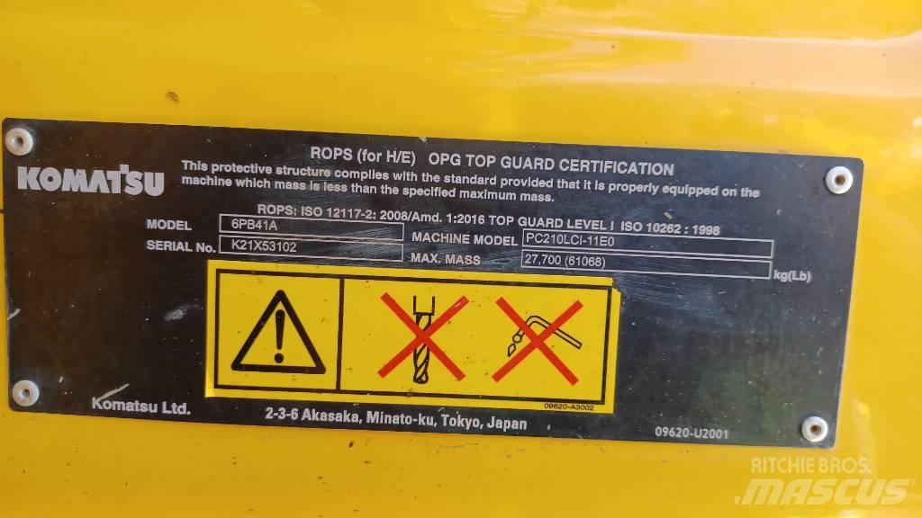 Komatsu PC210LCi-11 Paletli ekskavatörler