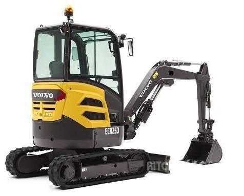 Volvo ECR 25 D Mini ekskavatörler, 7 tona dek