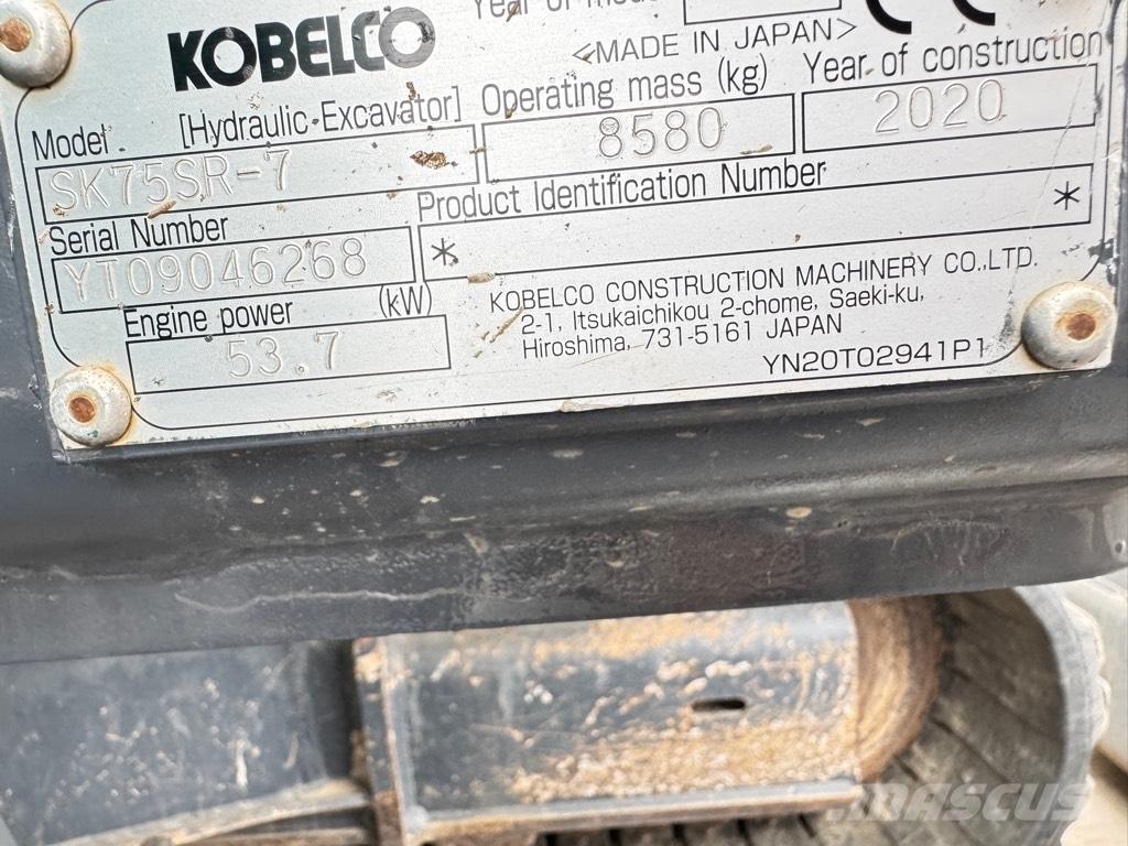 Kobelco SK75SR-7 Midi ekskavatörler 7 - 12 t