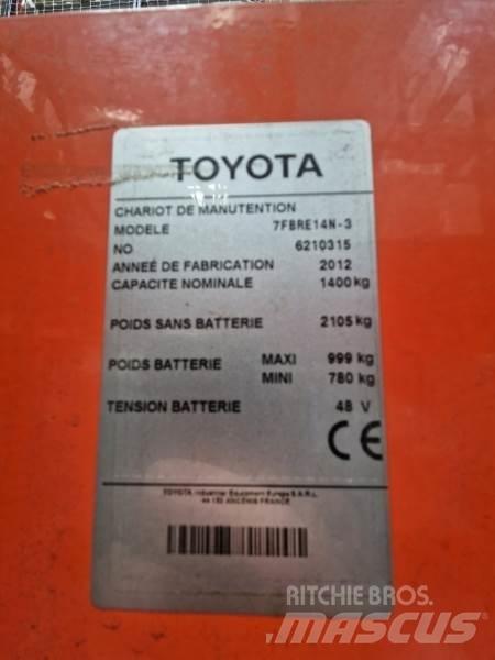 Toyota 7FBRE14N Akülü depo ekipmanları