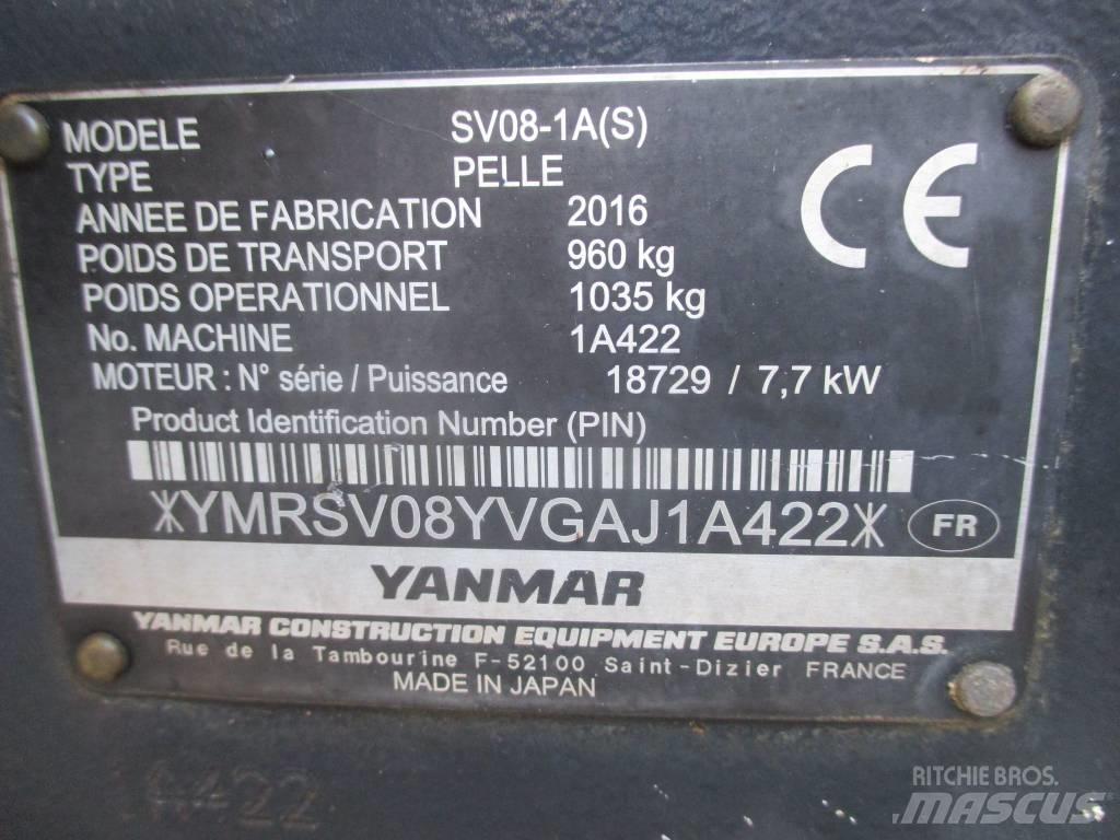 Yanmar SV 08-1 A Mini ekskavatörler, 7 tona dek
