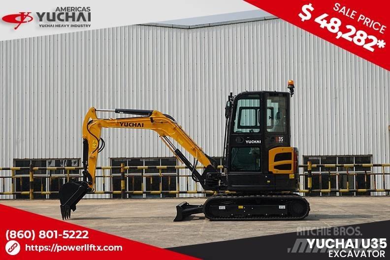 Yuchai U35 Mini ekskavatörler, 7 tona dek