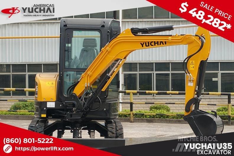 Yuchai U35 Mini ekskavatörler, 7 tona dek