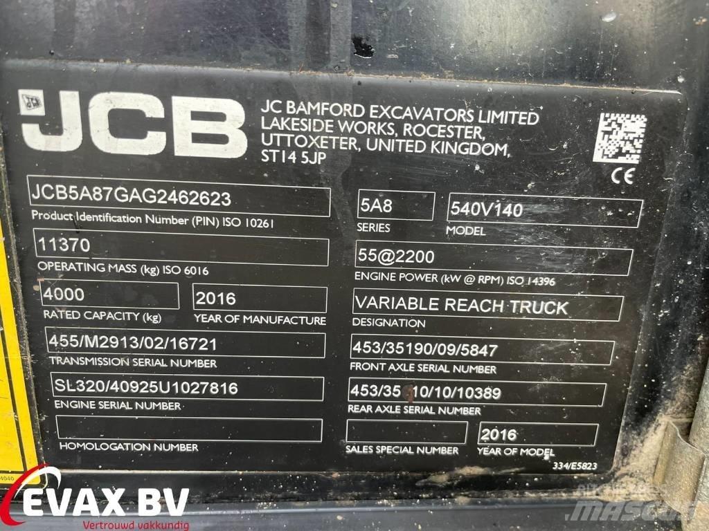 JCB 540-140 Loadall Tarimsal teleskopik yükleyiciler