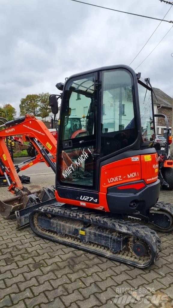 Kubota U 27-4 Mini ekskavatörler, 7 tona dek
