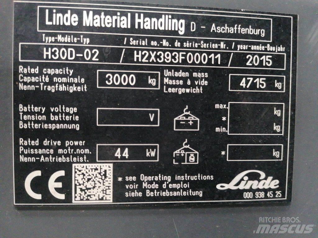 Linde H30D-02 Dizel forkliftler