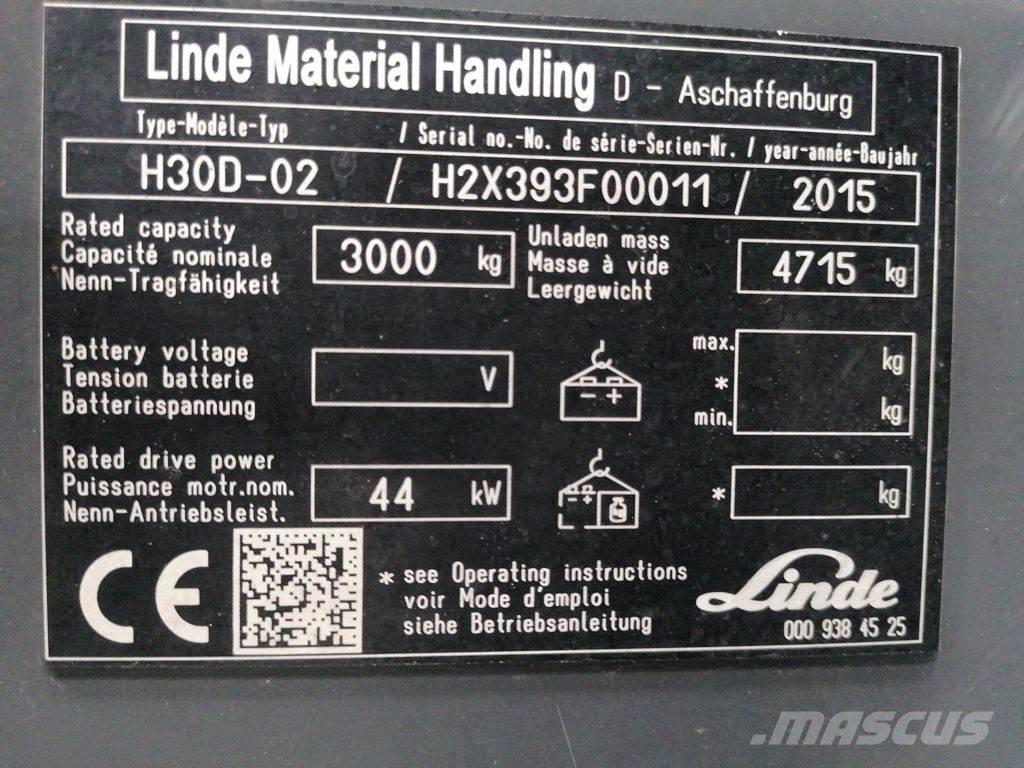 Linde H30D-02 Dizel forkliftler